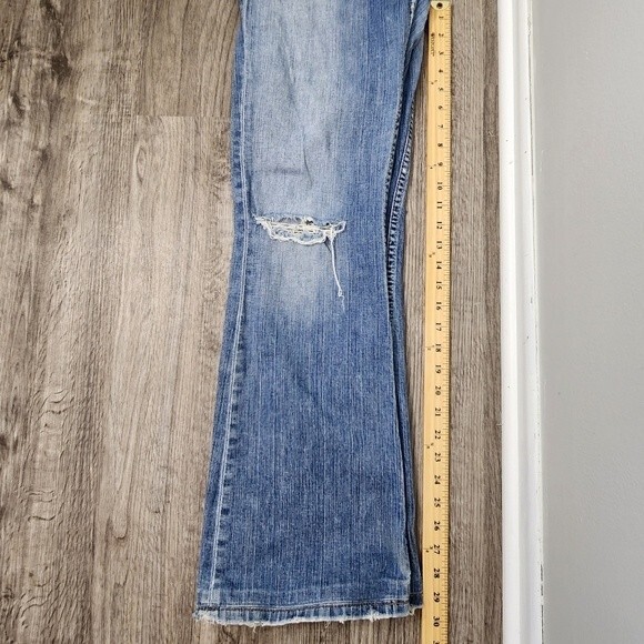 BKE Jeans Culture Stretch Size 29 Light Wash Distressed Womens streetwear - Picture 10 of 14